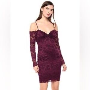 GUESS lace long sleeve dress